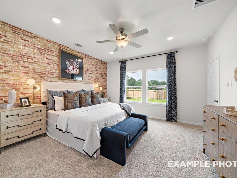 Furnished interior view inside a new home in Caney Creek Place, Conroe (Image 17). Furnished interior view inside a new home in Caney Creek Place, Conroe (Image 17).