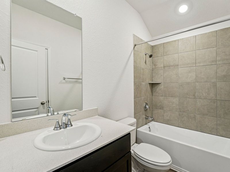 Furnished interior view inside a new home in Prairie Winds - Boulevard Collection, Hutto (Image 4).