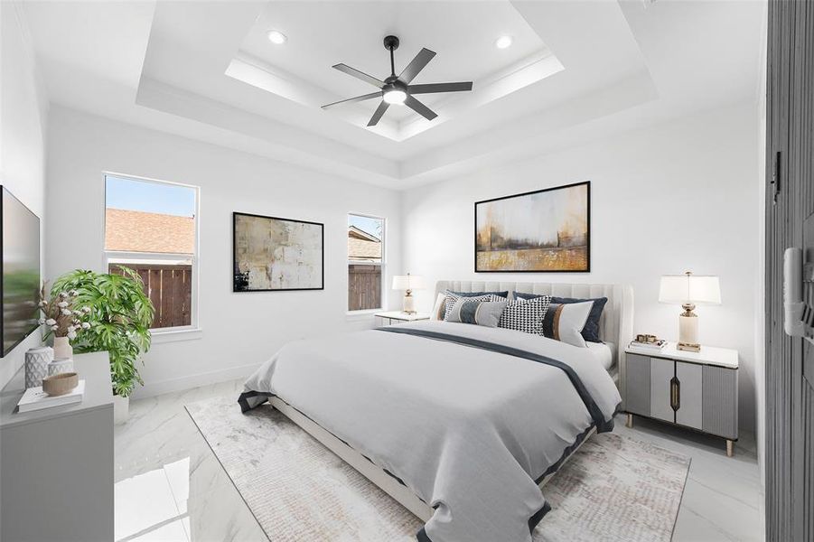 Furnished interior view inside a new home in , Dallas (Image 11).