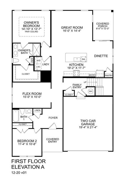 2D floor plan layout for the Bramante 2 Story by Ryan Homes in Allen Park Ranches, Raleigh, NC (Image 1). 2D floor plan layout for the Bramante 2 Story by Ryan Homes in Allen Park Ranches, Raleigh, NC (Image 1).