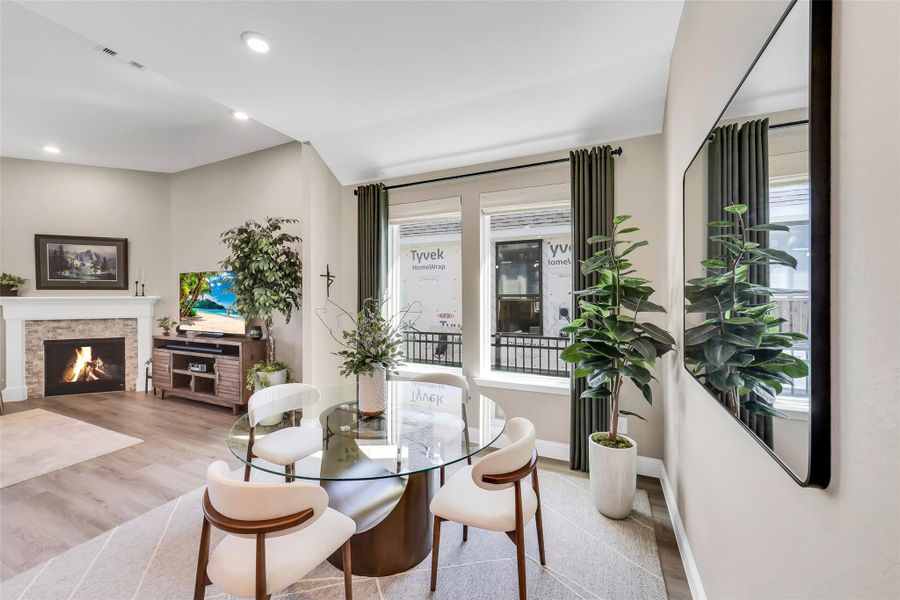 Furnished interior view inside a new home in , Willis (Image 22).