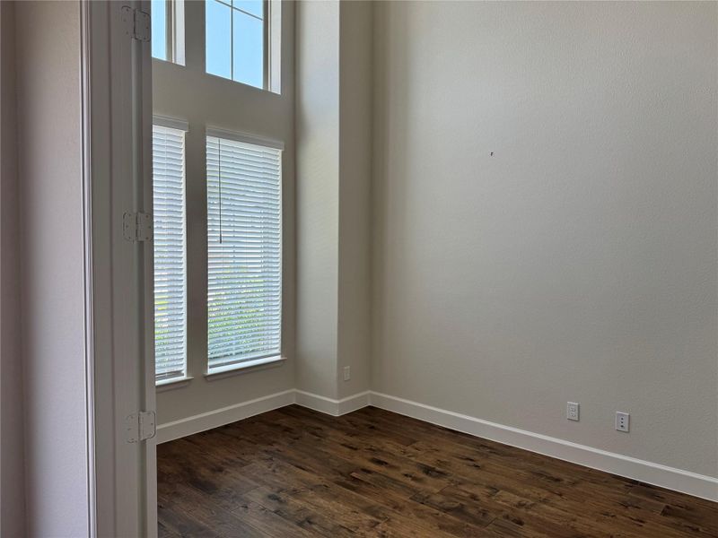 Office with High Ceiling