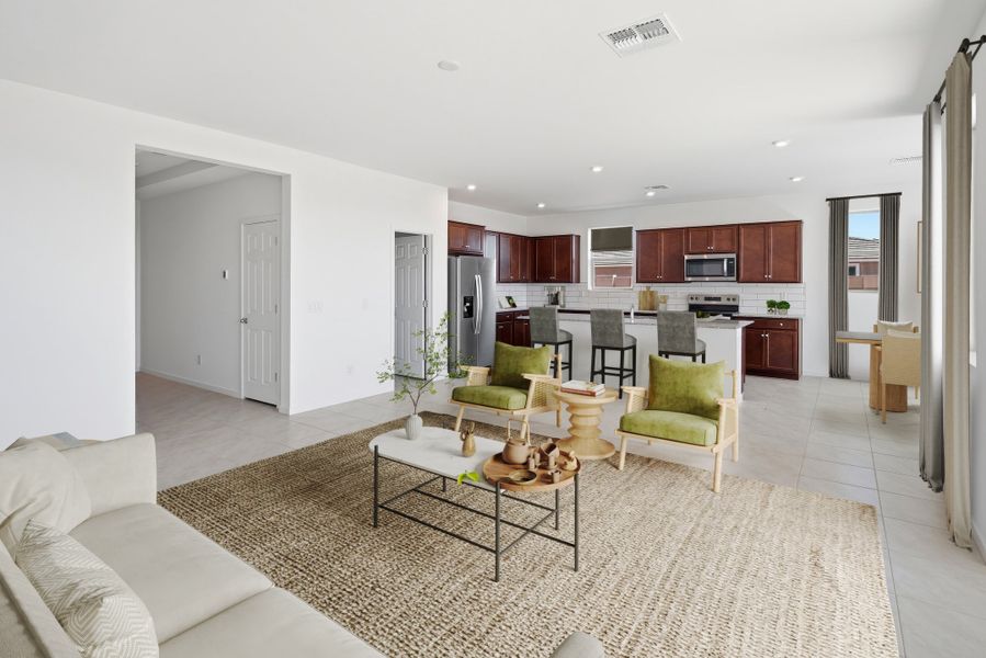 Furnished interior view inside a new home in Montana Vista - Summit: Summit, Buckeye (Image 7).