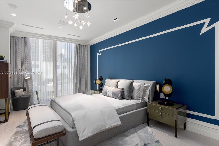 Furnished interior view inside a new home in , Sunny Isles Beach (Image 39).