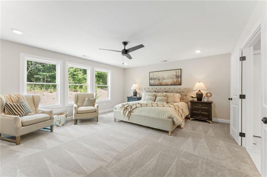 Furnished interior view inside a new home in Oak Valley Estates, Marietta (Image 13).