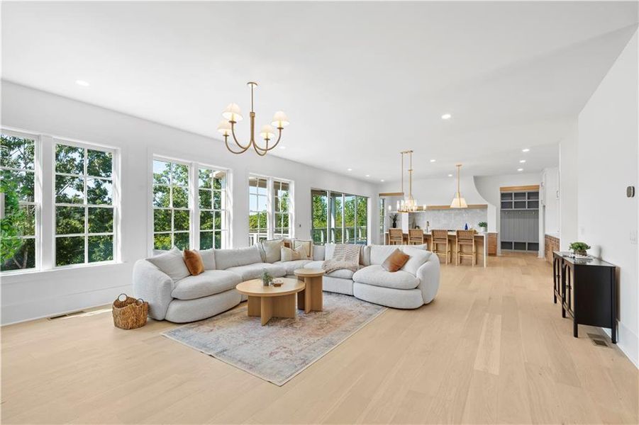Furnished interior view inside a new home in , Suwanee (Image 15).