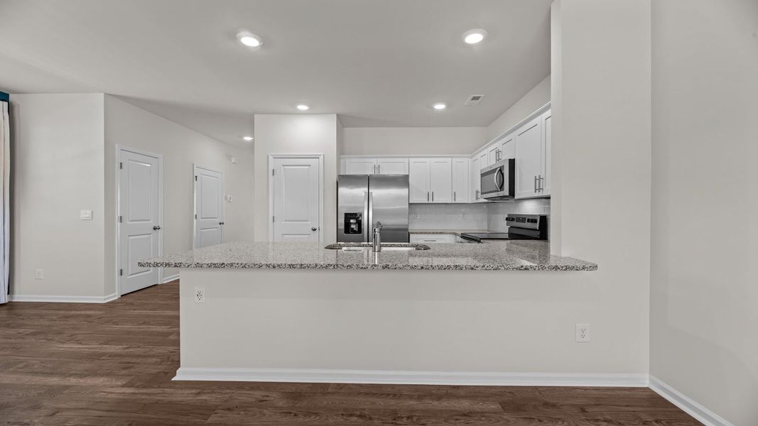 Representative furnished interior of a home built from the PEARSON II by D.R. Horton in Clock Road Townhomes, New Bern (Image 7). Representative furnished interior of a home built from the PEARSON II by D.R. Horton in Clock Road Townhomes, New Bern (Image 7).