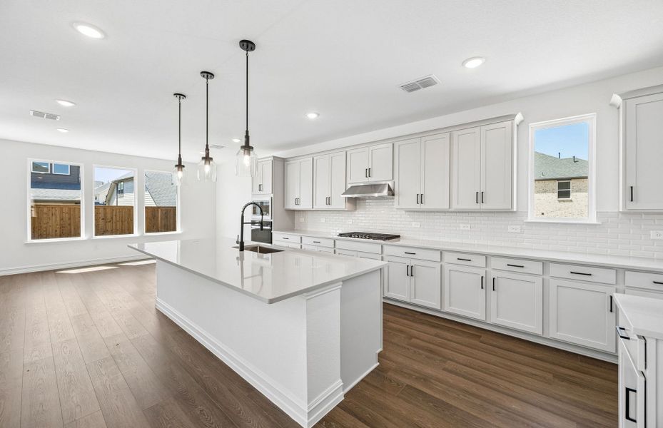 Furnished interior view inside a new home in Highland Lakes, McKinney (Image 14).