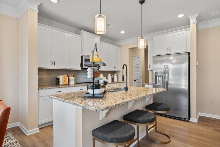 Furnished interior view inside a new home in The Andros, Dalton (Image 11).