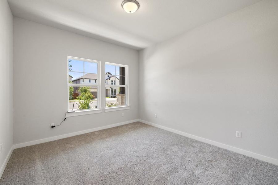 Spacious, unfurnished interior of a new home in Park Collection at Lariat, Liberty Hill (Image 20). Spacious, unfurnished interior of a new home in Park Collection at Lariat, Liberty Hill (Image 20).