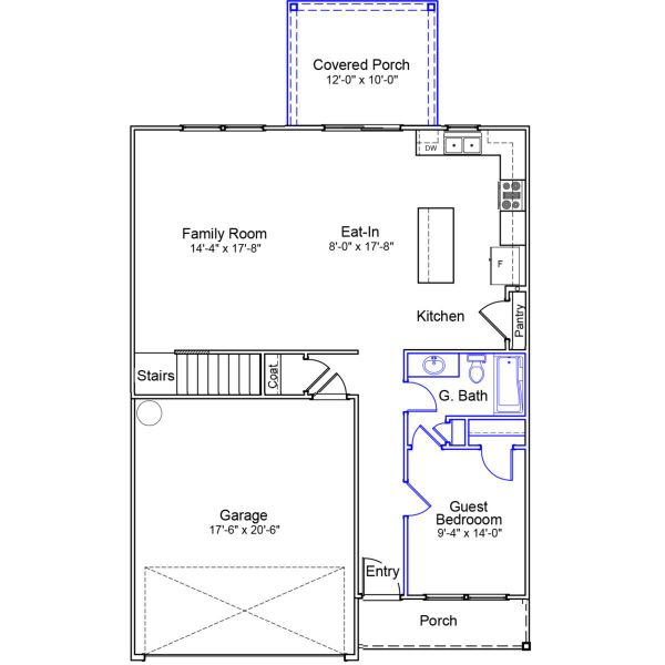 2D floor plan layout of this home in Ellington, Elgin, SC (Image 2). 2D floor plan layout of this home in Ellington, Elgin, SC (Image 2).