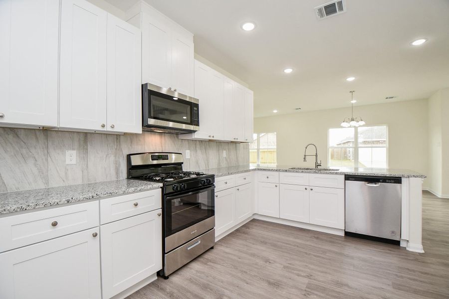 Furnished interior view inside a new home in , Houston (Image 7). Furnished interior view inside a new home in , Houston (Image 7).