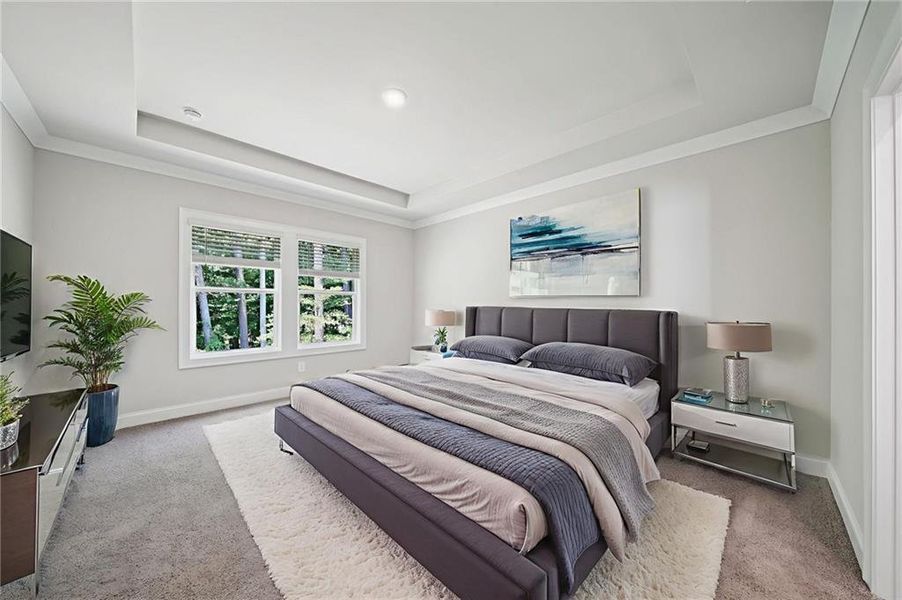 Furnished interior view inside a new home in Martin Springs - Estate Series, Lawrenceville (Image 4). Furnished interior view inside a new home in Martin Springs - Estate Series, Lawrenceville (Image 4).