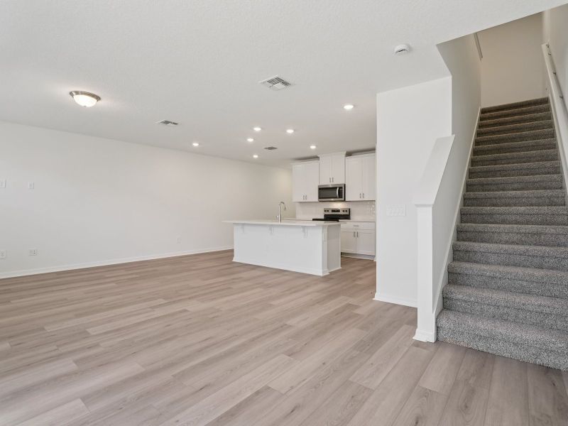 Spacious, unfurnished interior of a new home in The Meadow at Crossprairie Townes, St. Cloud (Image 9). Spacious, unfurnished interior of a new home in The Meadow at Crossprairie Townes, St. Cloud (Image 9).