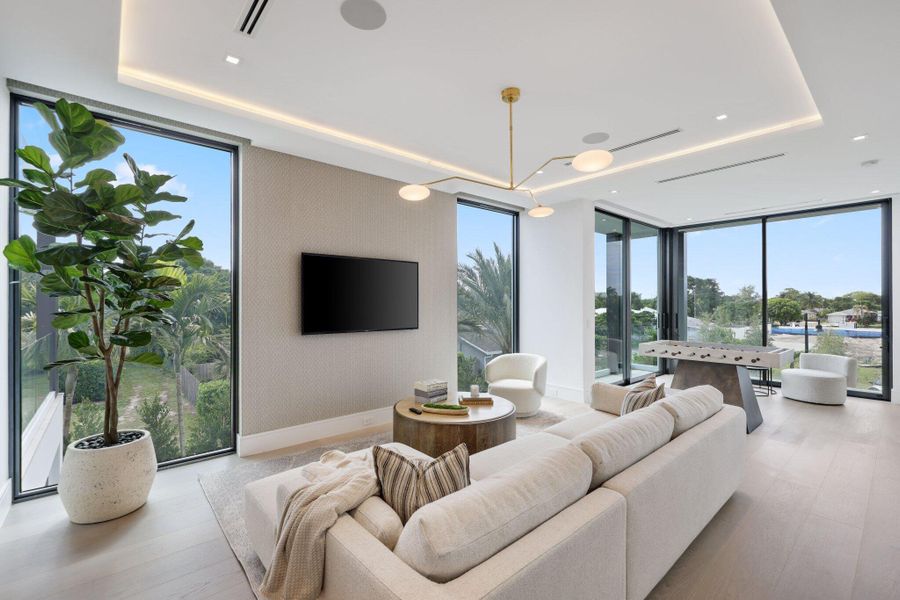 Furnished interior view inside a new home in , Delray Beach (Image 41).