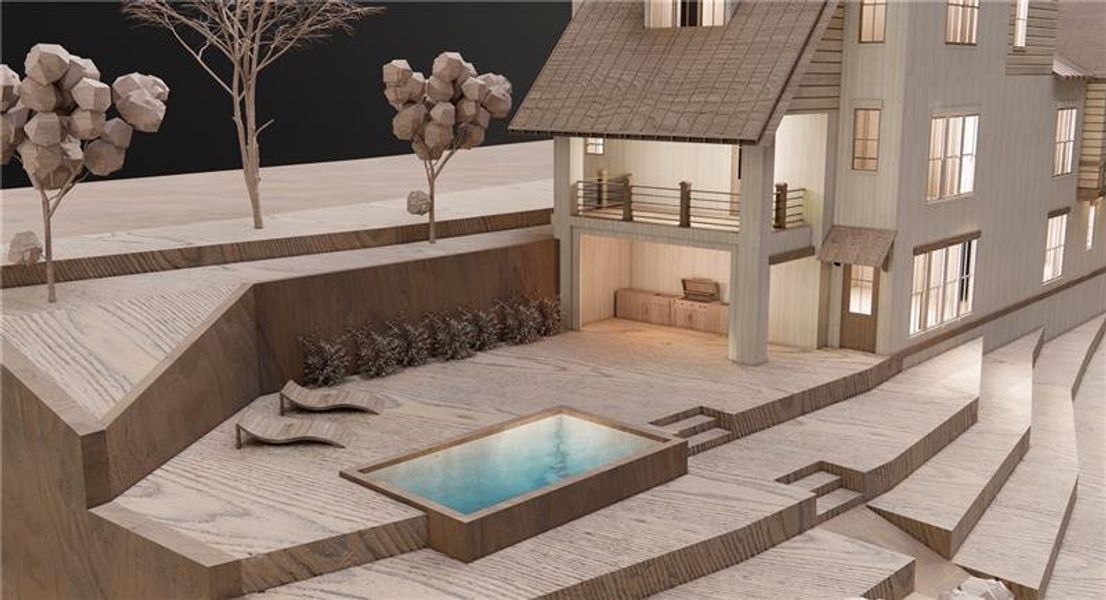 Furnished interior view inside a new home in , Dawsonville (Image 3).