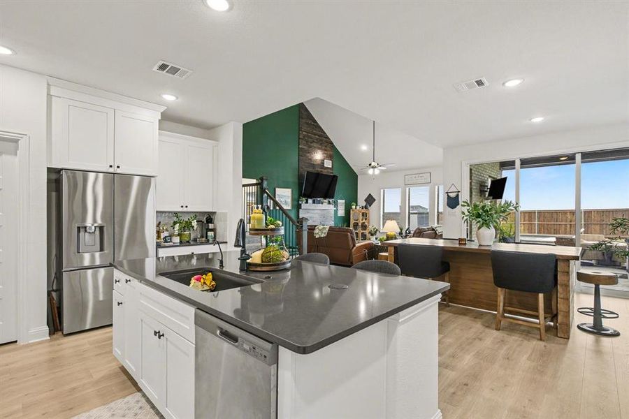 Furnished interior view inside a new home in Silo Mills, Joshua (Image 8).