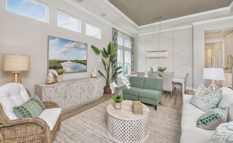 Furnished interior view inside a new home in Middlebourne, St. Johns (Image 6). Furnished interior view inside a new home in Middlebourne, St. Johns (Image 6).