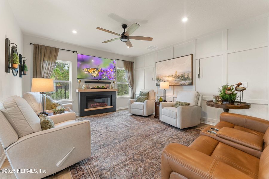 Furnished interior view inside a new home in Seminole Palms Single-Family Homes, Palm Coast (Image 18).
