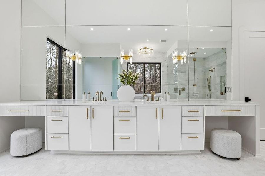 Furnished interior view inside a new home in , Johns Creek (Image 8).