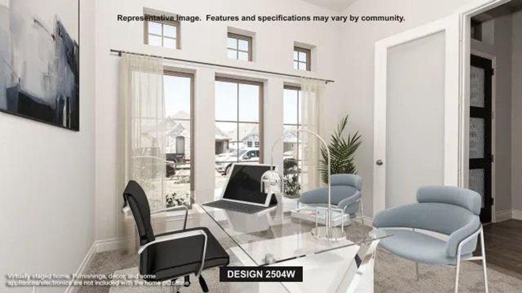 Furnished interior view inside a new home in Parkside On The River, Georgetown (Image 4).