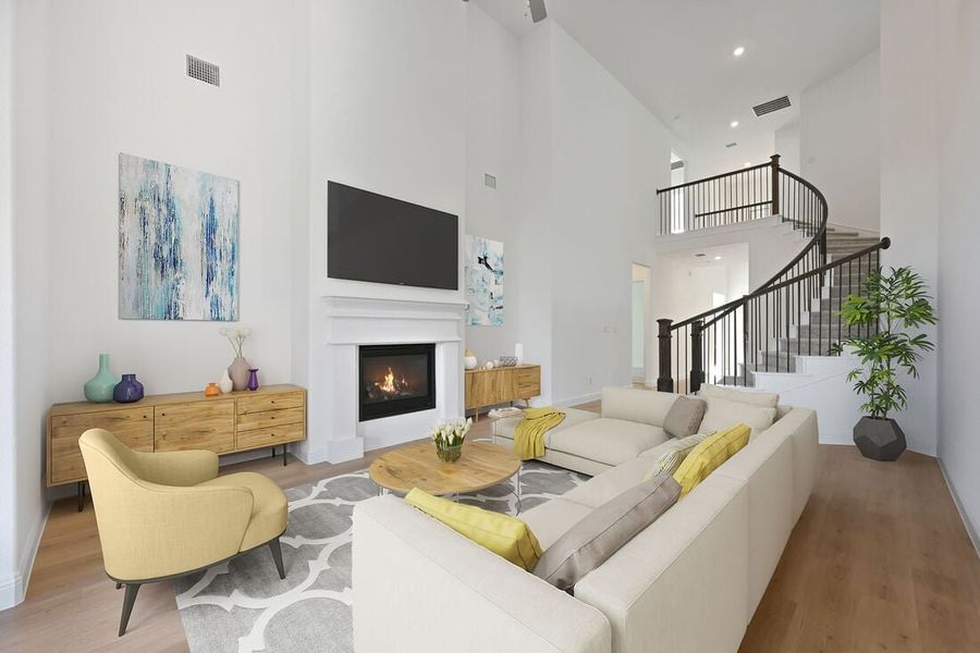 Representative furnished interior of a home built from the Rhone by Taylor Morrison in The Ranch at Uptown Celina, Celina (Image 5).
