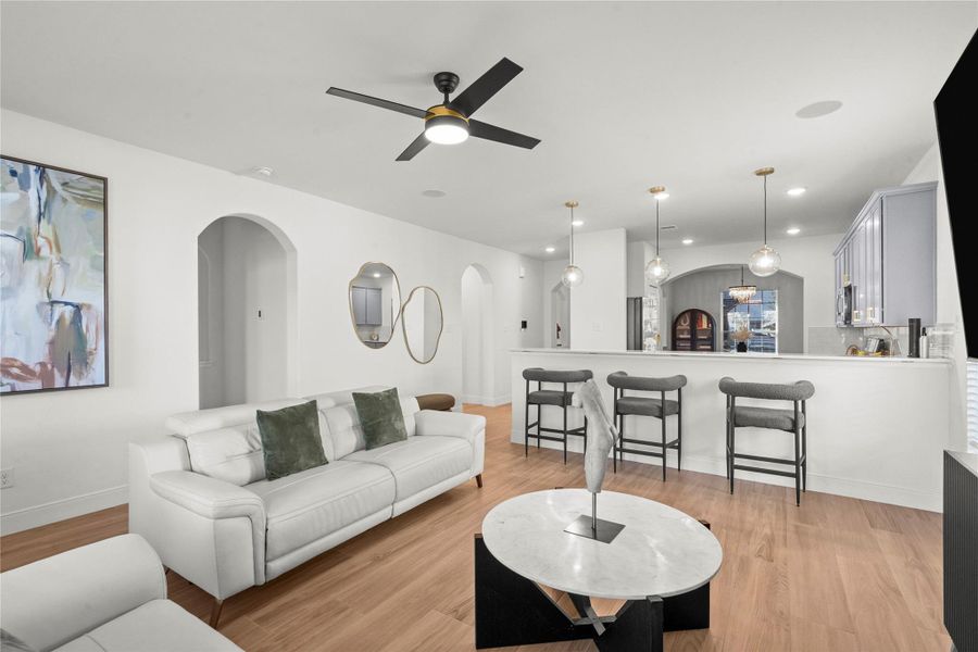 Furnished interior view inside a new home in , Santa Fe (Image 14). Furnished interior view inside a new home in , Santa Fe (Image 14).