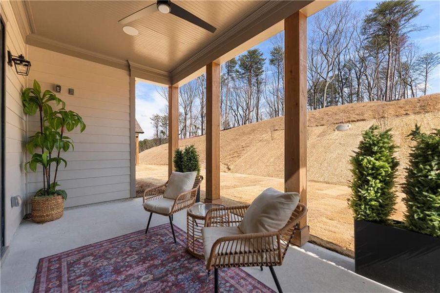 Exterior details and patio area of a home in , Waleska (Image 24).