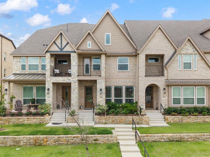 Front exterior of a new home in , Farmers Branch, TX, highlighting curb appeal (Image 23).