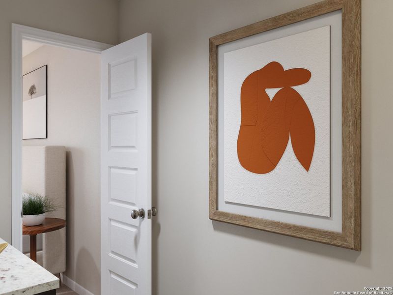 Furnished interior view inside a new home in Applewhite Meadows, San Antonio (Image 5). Furnished interior view inside a new home in Applewhite Meadows, San Antonio (Image 5).