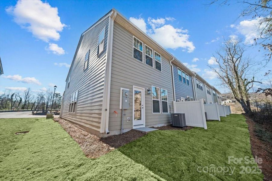 Exterior details and patio area of a home in Clayton Crossing, Arden (Image 4).