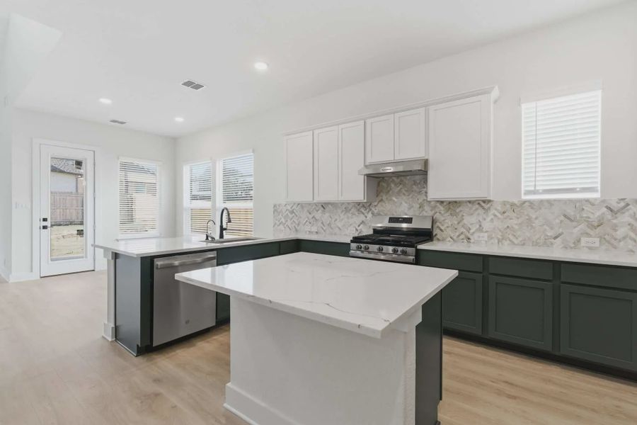 Representative furnished interior of a home built from the Shelby by Chesmar Homes in Buffalo Crossing, Cibolo (Image 5).