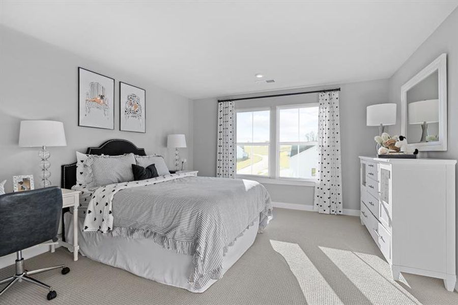 Representative furnished interior of a home built from the Normandy with a Side Entry Garage by Ryan Homes in Everly Estates, Spartanburg (Image 19).