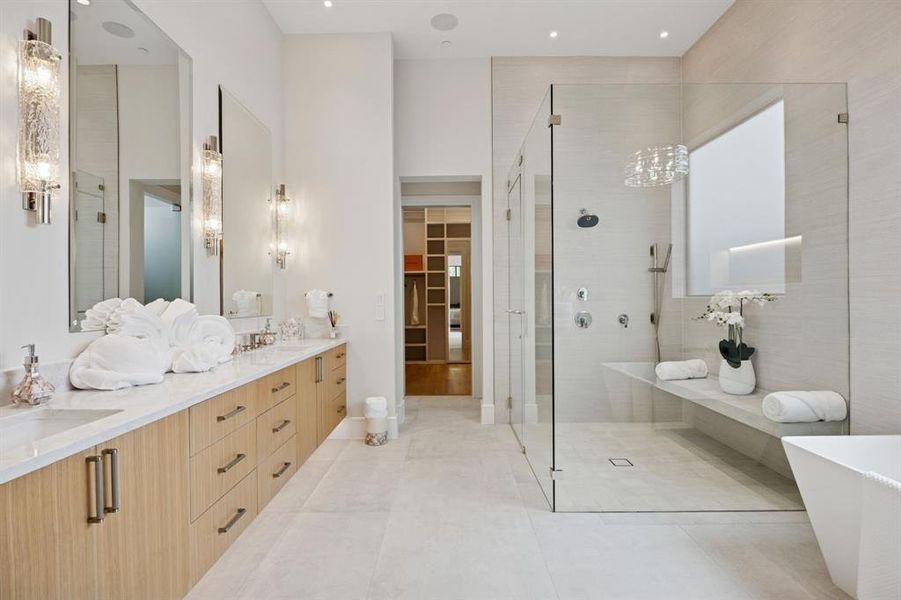 Furnished interior view inside a new home in Avadene at Las Colinas, Irving (Image 13).