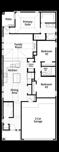 2D floor plan layout of this home in Heartland, Crandall, TX (Image 2). 2D floor plan layout of this home in Heartland, Crandall, TX (Image 2).