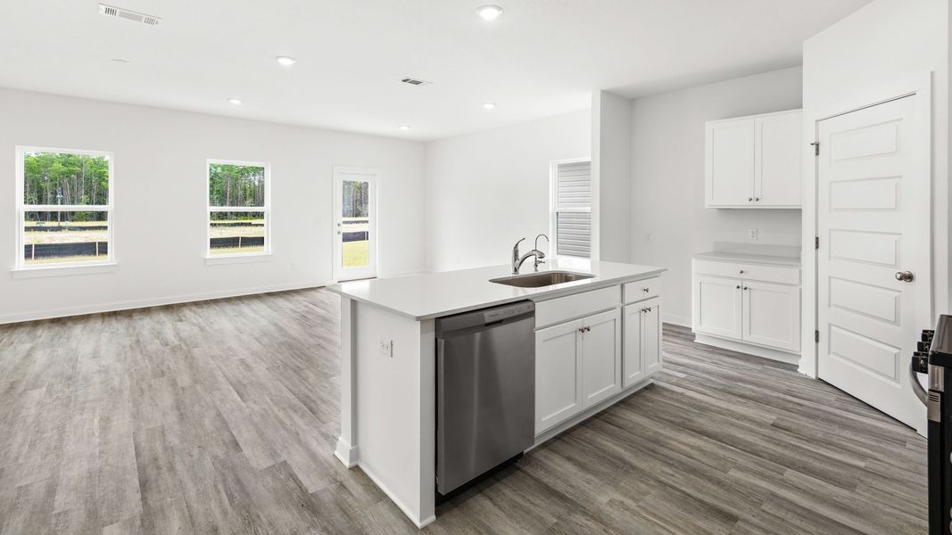 Representative furnished interior of a home built from the Walker by D.R. Horton in Ashton Park Phase III, Freeport (Image 5).