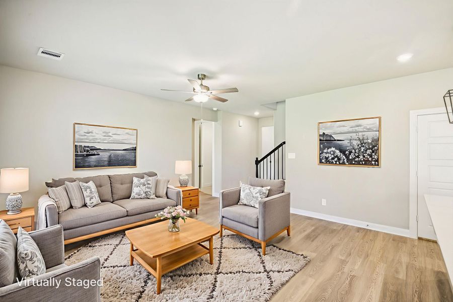 Furnished interior view inside a new home in Pine Lake Cove - Classic Series, Montgomery (Image 6).