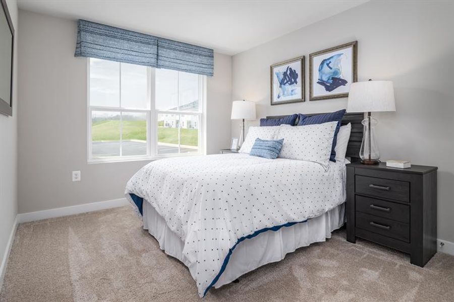 Representative furnished interior of a home built from the Grand Nassau by Ryan Homes in Hope Pointe Townhomes, North Myrtle Beach (Image 18).