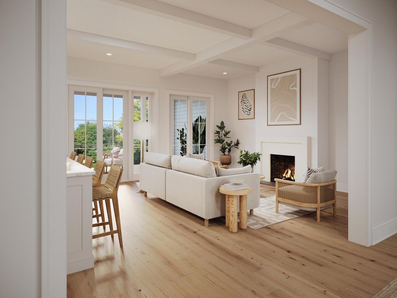 Furnished interior view inside a new home in , Seabrook Island (Image 4).