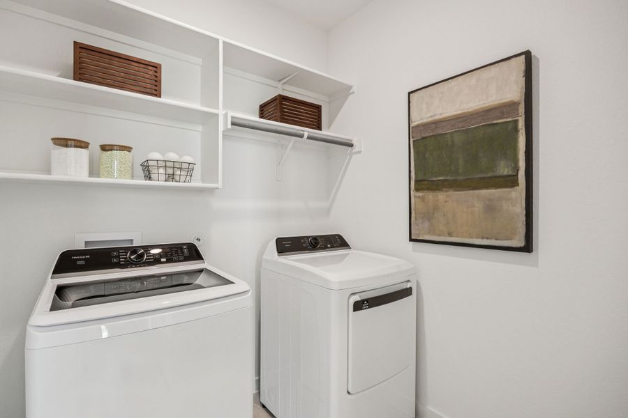 Utility Room in the Trinity home plan by Trophy Signature Homes – REPRESENTATIVE PHOTO