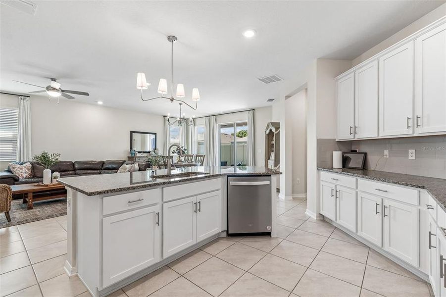 Furnished interior view inside a new home in Riverstone, Land O' Lakes (Image 5). Furnished interior view inside a new home in Riverstone, Land O' Lakes (Image 5).