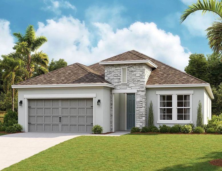 Representative exterior photo of a completed home built from the Southampton by Cardel Homes in Coasterra, Palmetto, FL (Image 2). Representative exterior photo of a completed home built from the Southampton by Cardel Homes in Coasterra, Palmetto, FL (Image 2).