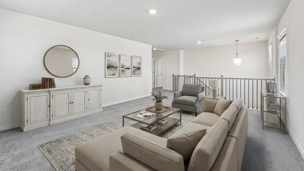 Representative furnished interior of a home built from the Lawson by D.R. Horton in Avalon of Gastonia, Gastonia (Image 14).