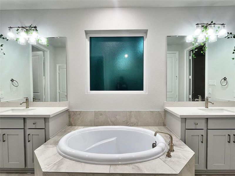 Furnished interior view inside a new home in Northlake Estates 65s, Little Elm (Image 11).