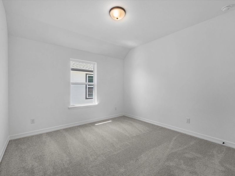 Third bedroom. Sample product photo. Actual exterior and interior selections may vary by homesite. Photo may be virtually staged.