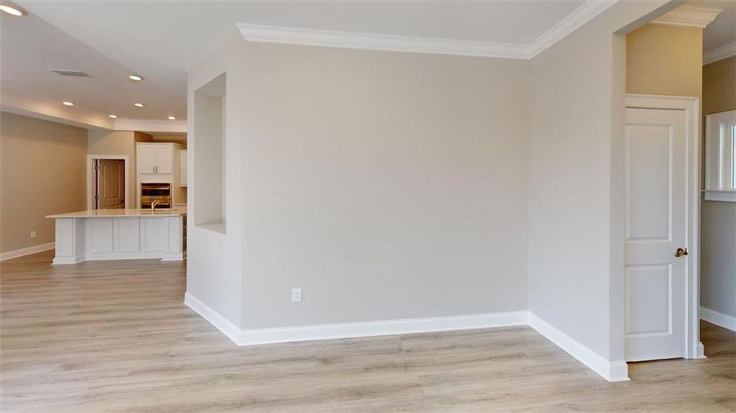 Spacious, unfurnished interior of a new home in The Courtyards at Redbud Lane, Holly Springs (Image 14).