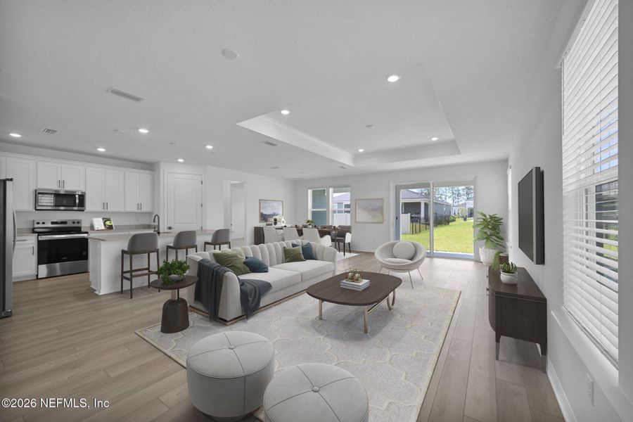 Furnished interior view inside a new home in Hyland Trail, Green Cove Springs (Image 14).