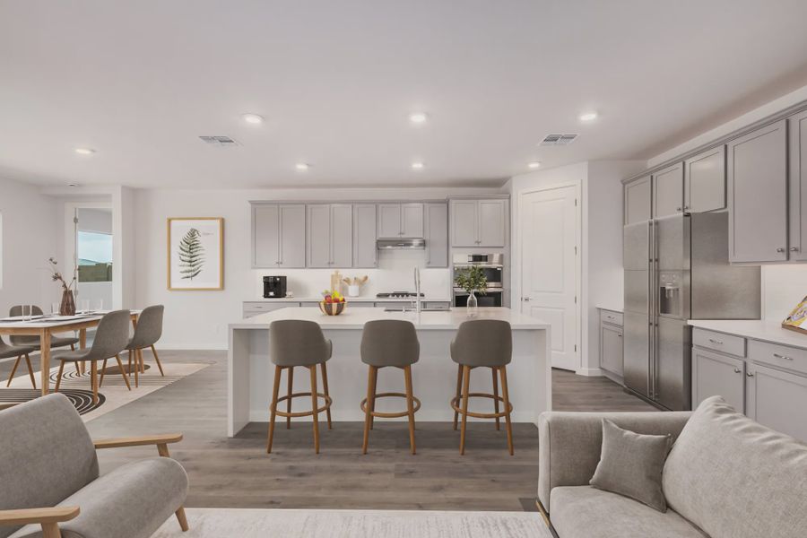 Representative furnished interior of a home built from the Desert Rose by Elliott Homes in Forté at Granite Vista, Waddell (Image 8).