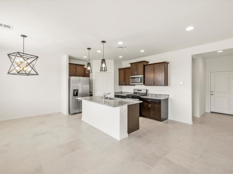 Furnished interior view inside a new home in Mandarina - Signature Series, Marana (Image 4). Furnished interior view inside a new home in Mandarina - Signature Series, Marana (Image 4).