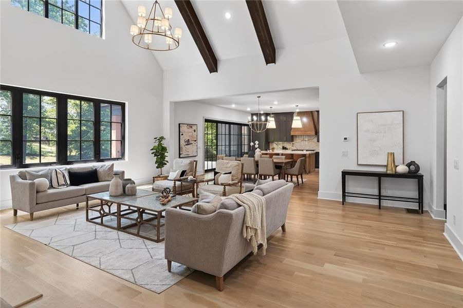 Furnished interior view inside a new home in , Roswell (Image 6).